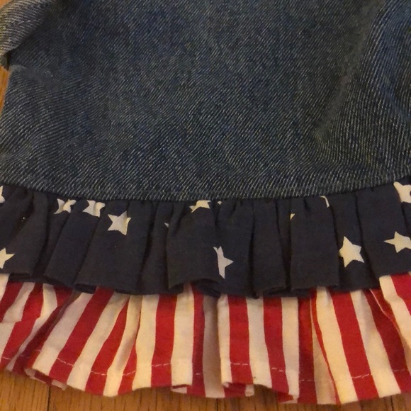 Oshkosh Boutique custom made July 4th overalls - Picture 10 of 12